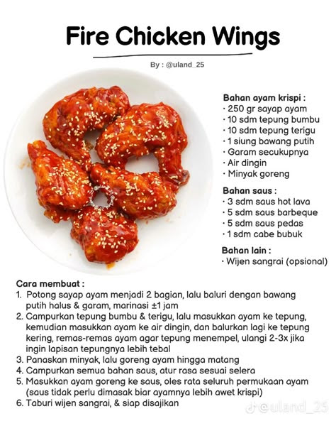 Fire Chicken Wings